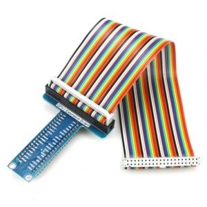 WayinTop RPi GPIO Breakout Expansion Kit for Raspberry Pi 4B 3B+ 3B 2B B+, T-Type GPIO Expansion Adapter Board + 830 Tie Points Solderless Breadboard + 40pin GPIO Flat Ribbon Cable + 65pcs Jumper Wire