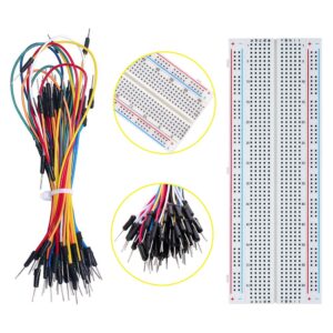 WayinTop RPi GPIO Breakout Expansion Kit for Raspberry Pi 4B 3B+ 3B 2B B+, T-Type GPIO Expansion Adapter Board + 830 Tie Points Solderless Breadboard + 40pin GPIO Flat Ribbon Cable + 65pcs Jumper Wire