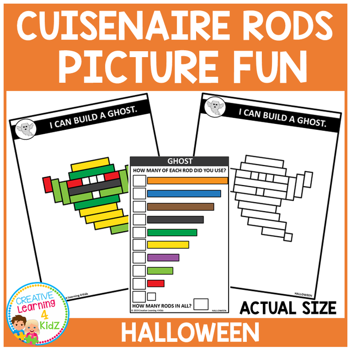 Cuisenaire Rods Picture Fun: Halloween