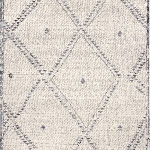 nuLOOM Blaine Dotted Diamond Accent Rug, 2x3, Ivory