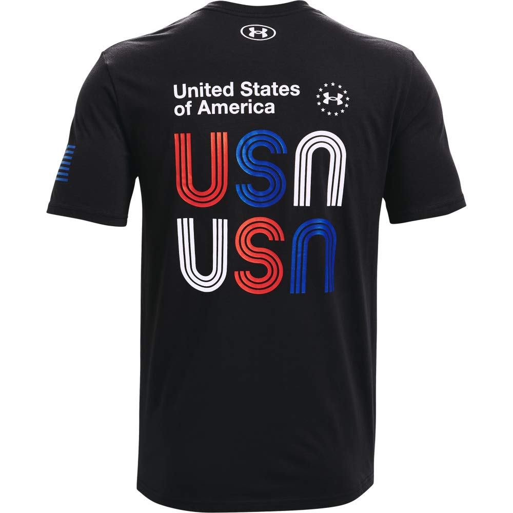 Under Armour Freedom Usa T-shirt, Black (001)/White, 3X-Large