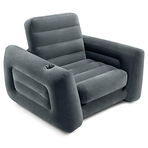 INTEX 66551EP Inflatable Pull-Out Sofa Chair Sleeper that works as an Air Bed Mattress, Twin Sized (2 Pack)