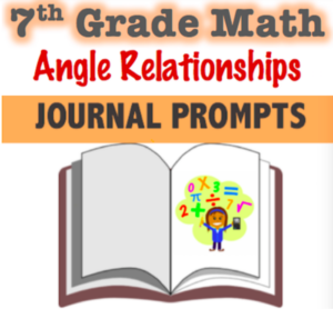 angle relationships - writing prompts!
