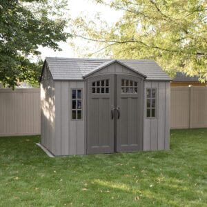 lifetime 10' x 8' rough cut outdoor storage shed