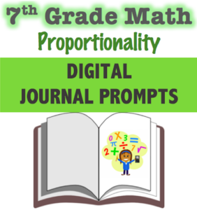 proportional relationships - writing prompts!