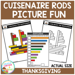 cuisenaire rods picture fun: thanksgiving