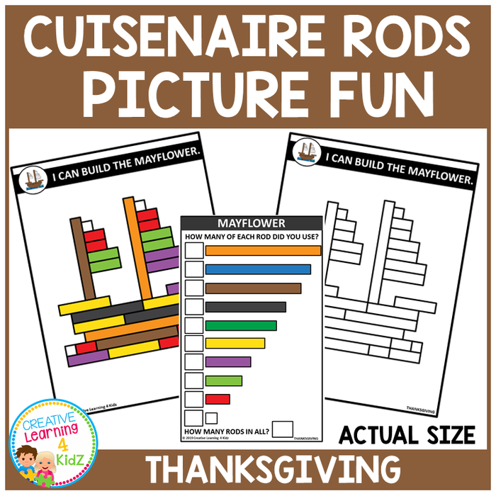 Cuisenaire Rods Picture Fun: Thanksgiving