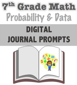 probability, data & statistics - writing prompts!
