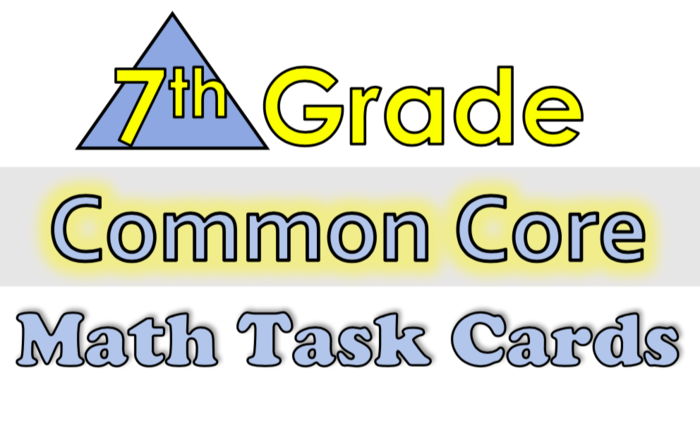 7th Grade Math - 100 Task Cards!