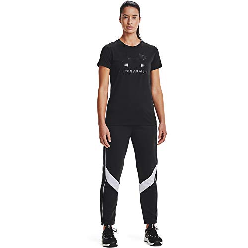 Under Armour Womens Live Sportstyle Graphic Short Sleeve Crew Neck T-Shirt , Black (002)/Black , Medium