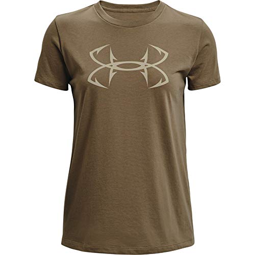 Under Armour Fish Hook Logo T-shirt, Bayou/Khaki Base, Small