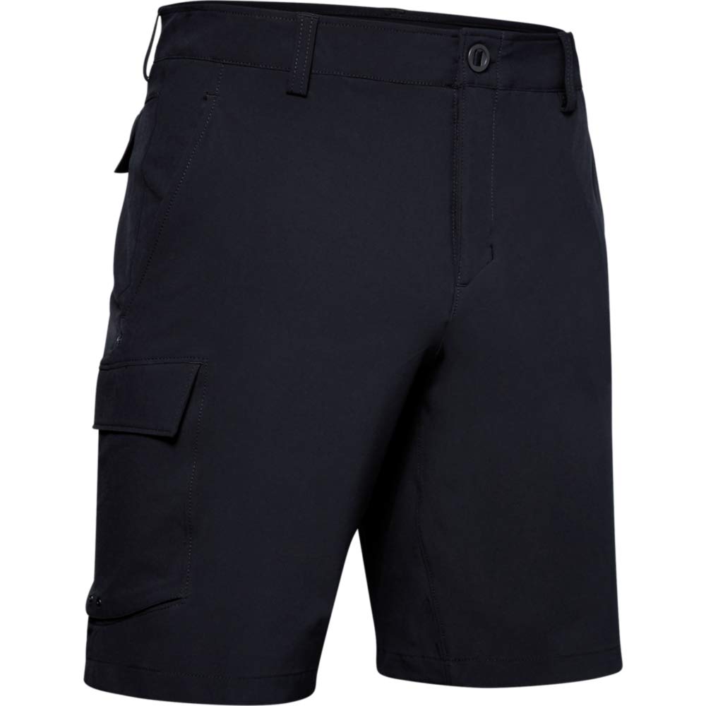 Under Armour Mantra Cargo Shorts, Black/Pitch Gray, 30