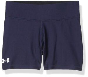 under armour team shorty 4, midnight navy/white, youth large
