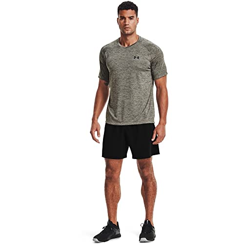 Under Armour Men's Tech 2.0 V-Neck Short-Sleeve T-Shirt , Victory Green (369)/Black, X-Large