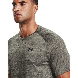 Under Armour Men's Tech 2.0 V-Neck Short-Sleeve T-Shirt , Victory Green (369)/Black, X-Large