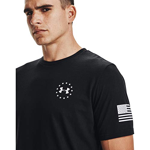 Under Armour Freedom Flag Camo T-shirt, Black/White, Large