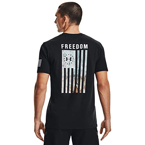 Under Armour Freedom Flag Camo T-shirt, Black/White, Large