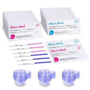 ovulation and pregnancy test strips (hcg25-lh80), opk ovulation predictor kit includes 25 early pregnancy tests, 80 ovulation test strips, 105 urine cups, accurate fertility test for women