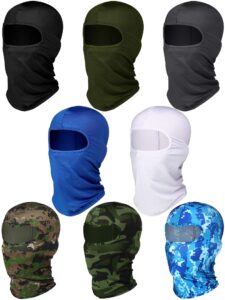 satinior 8 pcs balaclava face cover summer face mask uv protection outdoor balaclava windproof sun balaclava