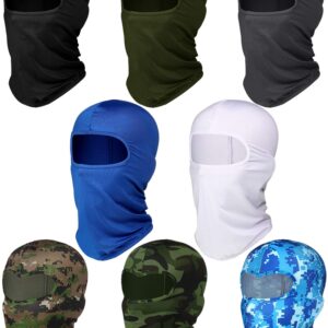 SATINIOR 8 Pcs Balaclava Face Cover Summer Face Mask UV Protection Outdoor Balaclava Windproof Sun Balaclava