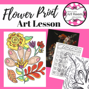 flower print art lesson