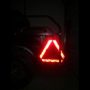 Slow Moving Vehicle Sign, Farm Triangle Safety Sign, Aluminum 14"x16" Engineering Grade Reflective for Golf Cart