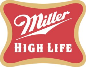 miller high life logo sticker- miller lite beer drink vinyl decal (3 in)