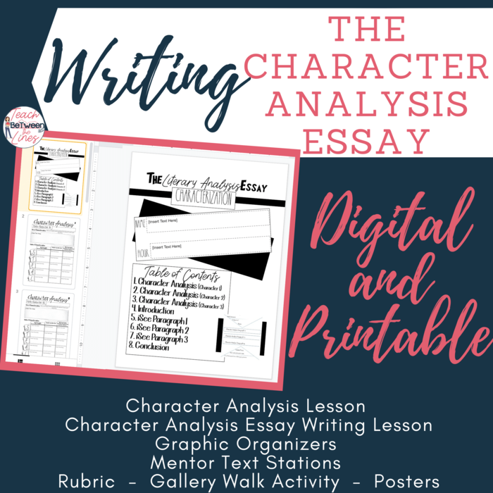 Character Analysis Complete Unit Bundle - For Use With Any Novel or Short Story!