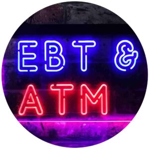 advpro ebt & atm shop dual color led neon sign blue & red 16 x 12 inches st6s43-i3848-br