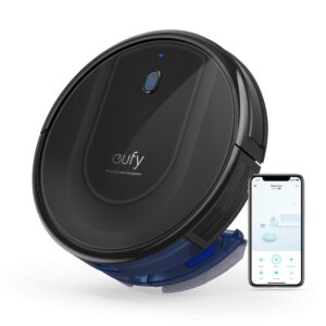 eufy by anker, robovac g10 hybrid, smart dynamic navigation, 2-in-1 sweep and mop, wi-fi, super-slim, 2000pa strong suction, quiet, self-charging, for hard floors only(renewed)