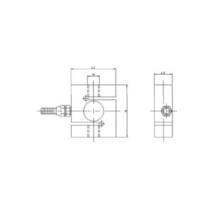 Taidacent High-Precision Weighing Sensor S Type Beam Load Cell Tension Pressure Tension and Compression Measurement Load Cell (0-300Kg)