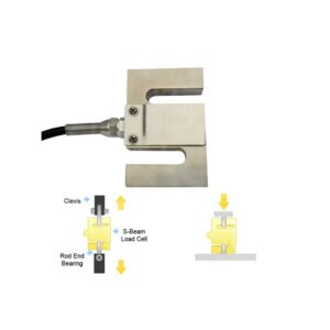 Taidacent High-Precision Weighing Sensor S Type Beam Load Cell Tension Pressure Tension and Compression Measurement Load Cell (0-300Kg)