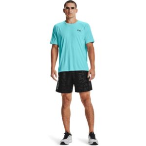 under armour woven emboss shorts, black (001)/pitch gray, x-small