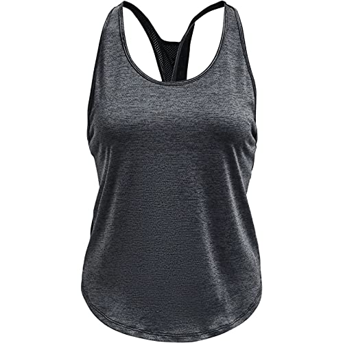 Under Armour Tech Vent Tank, Black (001)/White, Medium