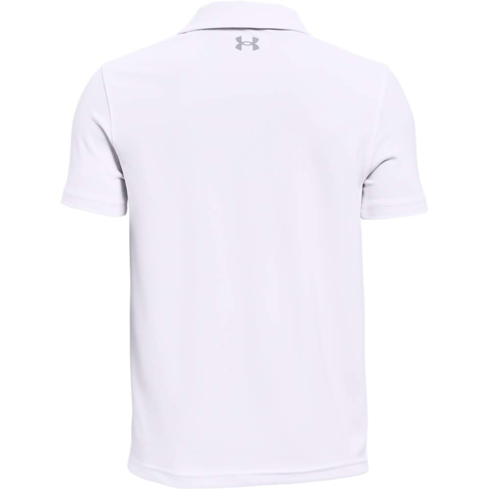 Under Armour Boy's Performance Polo (Big Kids) White LG (14-16 Big Kids)