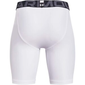 Under Armour Boys HeatGear Armour Shorts , White (100)/Black , Small