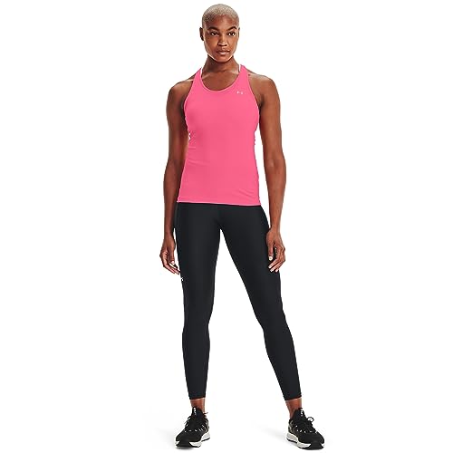 Under Armour Women's HeatGear Armour Racer Tank , Cerise (653)/Metallic Silver , 1X