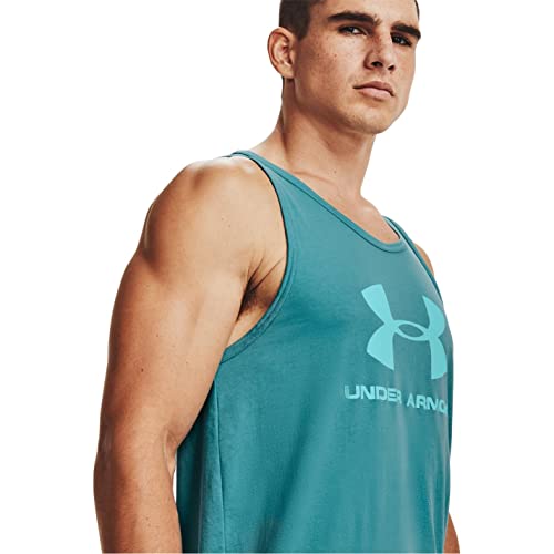 Under Armour Sportstyle Logo Tank, Cosmos (476)/Breeze, Small