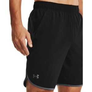 Under Armour Qualifier Train Shorts, Black (001)/Pitch Gray, Medium