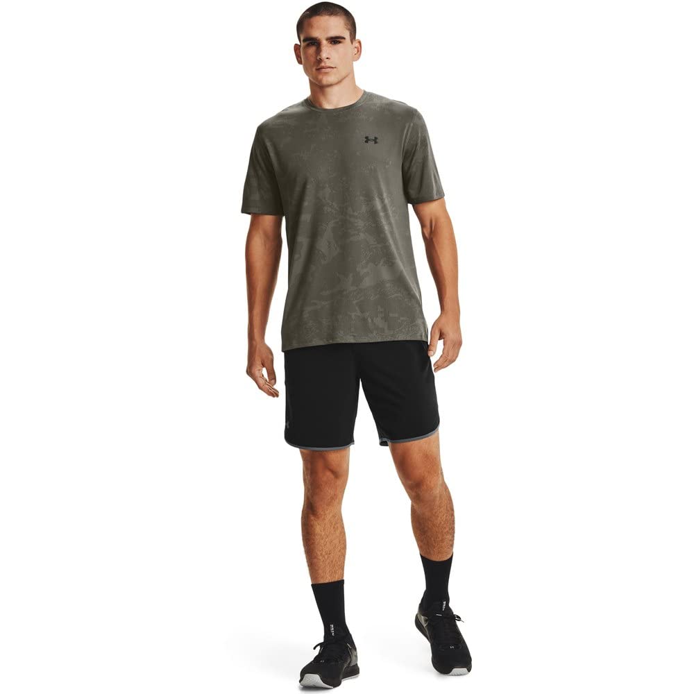 Under Armour Qualifier Train Shorts, Black (001)/Pitch Gray, Medium