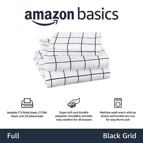 Amazon Basics Soft Microfiber 4-Piece Bed Sheet Set with Elastic Side Pockets, Queen, Bright Salmon, Solid