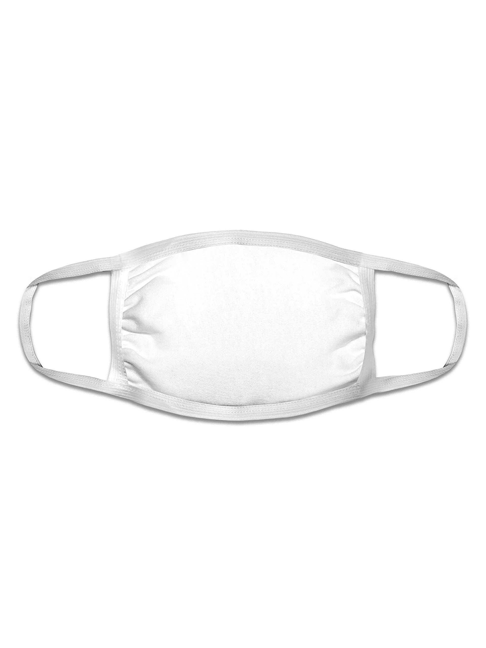 Fruit of the Loom Reusable Cotton Face Mask (Pack of 50 - White)