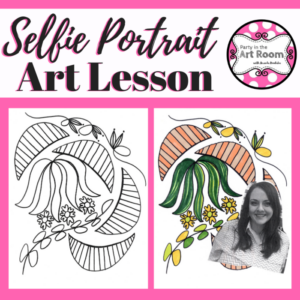 selfie portrait art lesson