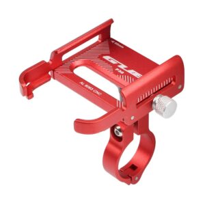 GUB P30 Aluminum Bike Phone Holder for 3.5" to 7.5" Device Bicycle Phone Stand Scooter Moto Mount Support Handlebar Clips (Red)