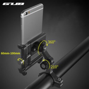 GUB PLUS11 Bicycle & Motorcycle Phone Mount, Aluminum Alloy Bike Phone Holder with 360° Rotation Adjustable for iPhone X XR Xs 7s 8 Plus, for Samsung S7/S6/Note5/4 GPS Mount 4 to 6.8 Inch