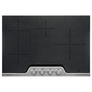 frigidaire professional fpic3077rf 30" ada compliant induction cooktop with 4 elements, powerplus induction technology, spacepro bridge element, and knob controls: stainless steel