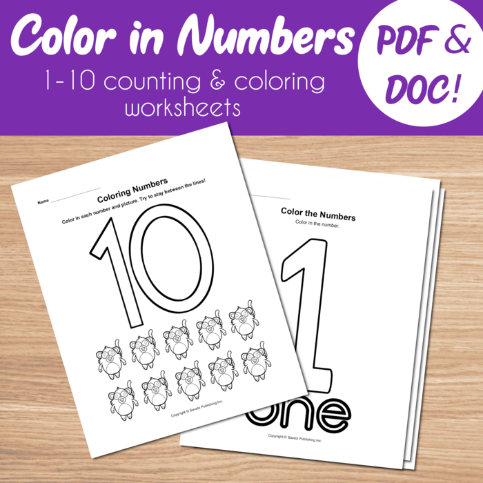 Coloring In Numbers