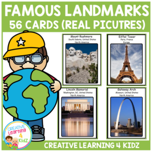 famous landmarks cards