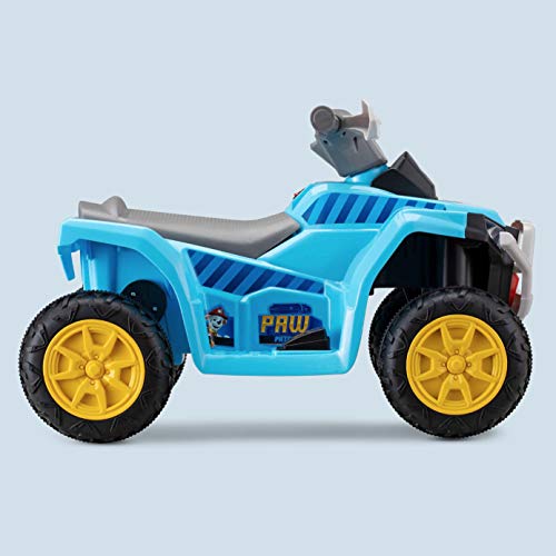 Kid Trax Nickelodeon's Paw Patrol Toddler Quad Electric Ride On Toy, 18-30 Months, 6 Volt, Max Weight 44 lbs, Blue, Large