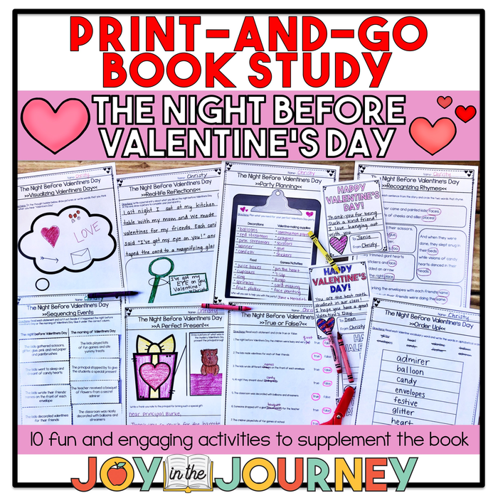 Activities for the Book: The Night Before Valentines Day